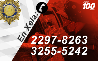 A estos números se puede llamar para alertar a PNC en Xela