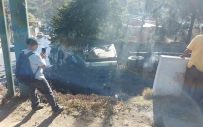 ((( Vídeo ))) Momento en que un tráiler embiste a varios vehículos en el kilómetro 19 de Ruta Interamericana