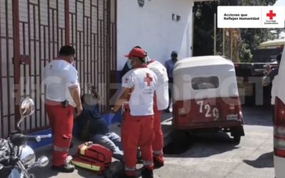 Accidente de tránsito deja dos heridos en Retalhuleu