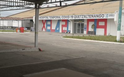 ¿Cuántos pacientes con COVID-19 están internados en dos hospitales en Quetzaltenango?