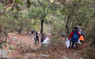 Limpian el cerro Candelaria de Quetzaltenango