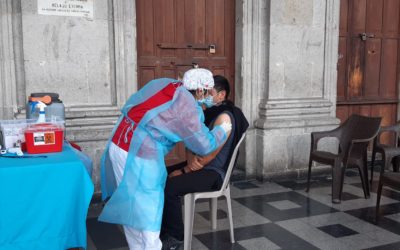 Personal del IGSS de Sololá aplicará vacunas contra el COVID-19 en el frontispicio de la Muncipalidad de Quetzaltenango