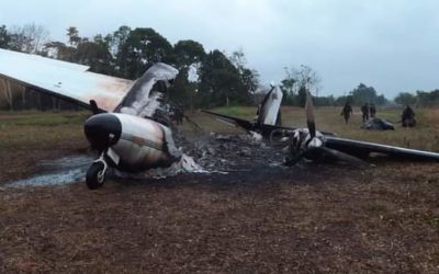 Hallan aeronave que fue destruida en Alta Verapaz