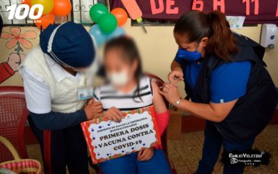 Aplican primera dosis de vacuna contra el COVID-19 a niños de 6 a 11 años