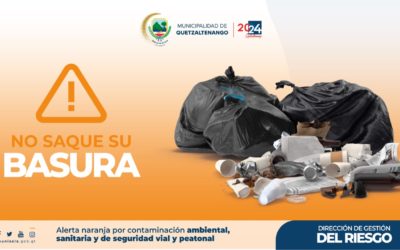Alerta Naranja por contaminación ambiental en Xela