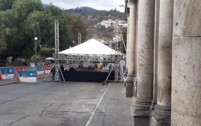 Tránsito irregular en varios puntos de Xela, por evento de ciclismo y trabajos en vías