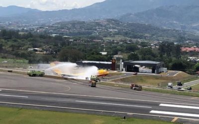 Avión se accidenta en Costa Rica
