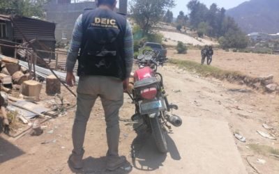 DEIC recupera dos motocicletas en Quetzaltenango