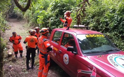 Bomberos Voluntarios realizan dos rescates en zonas montañosas de Quetzaltenango