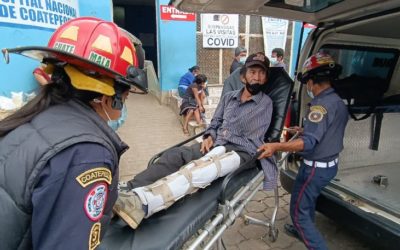Taxi arrolla a hombre en Quetzaltenango