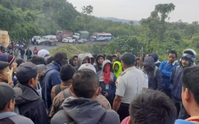 Pobladores bloquean ruta entre Quetzaltenango y Colomba