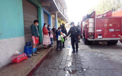 Cámara graba explosión en la zona 2 de Quetzaltenango