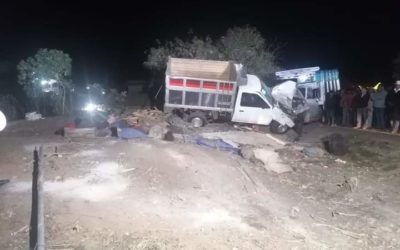 Camioneta con 30 migrantes, entre ellos, guatemaltecos se accidenta en México
