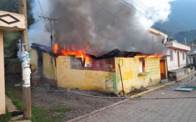 Quetzaltenango: Vivienda se incendia por segunda vez, su propietario provocó el fuego según testigos