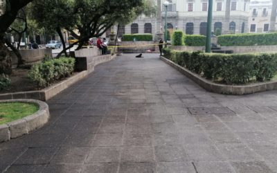 Mujer muere en el parque central de Quetzaltenango