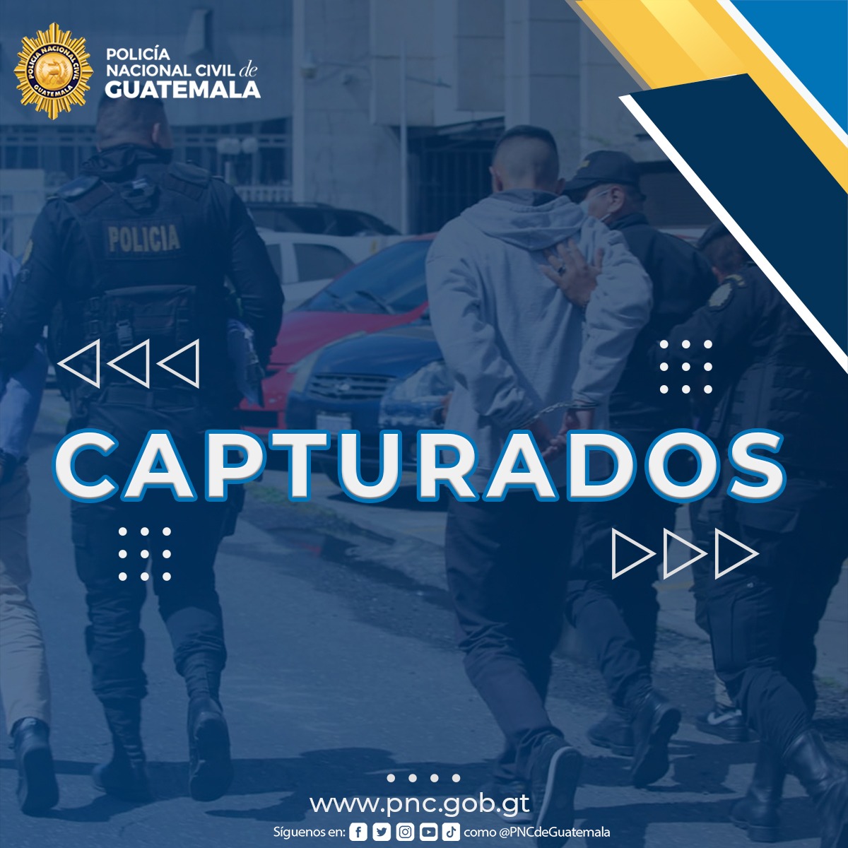 PNC, luego de ataque armado, arresta a dos presuntos sicarios