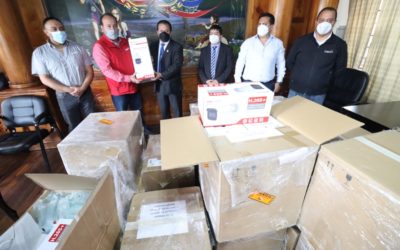 Comerciantes de La Democracia buscan acercamientos para uso de cámaras donadas