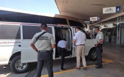 Operativo en la frontera sur de México para impedir ingreso de caravana de migrantes