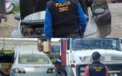 PNC recupera tres vehículos en Quetzaltenango