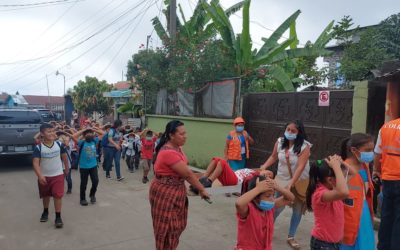 Cruz Roja Guatemalteca desarrolla simulacro en Quetzaltenango