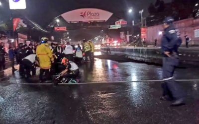 Tres heridos al caer en nuevo socavamiento en Villa Nueva