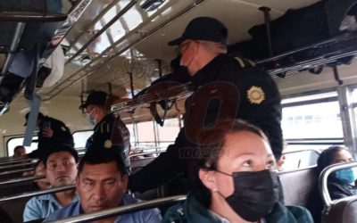 PNC desarrolla operativos por asaltos en buses extraurbanos en la ruta Interamericana