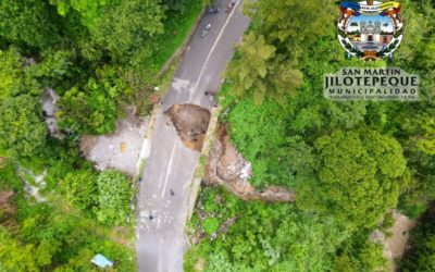 Colapsa carretera en Chimaltenango