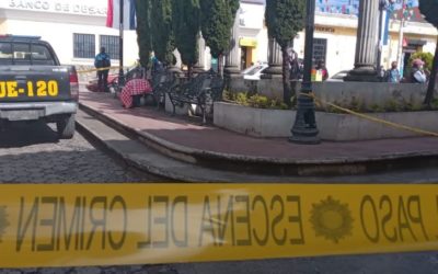 Hombre muere en parque de Salcajá