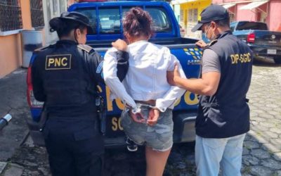 PNC arresta en Escuintla a «La Diabla» quien es requerida por extorsión en Quetzaltenango