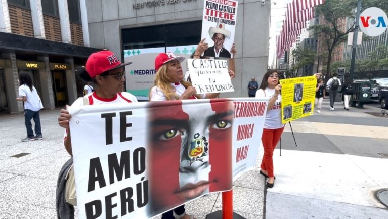Diáspora peruana en la ONU: «Pedro Castillo quiere convertir Perú en lo que es ahora Venezuela o Nicaragua»