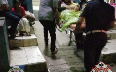 Bebé nace dentro de ambulancia de bomberos en aldea Las Palmas Coatepeque