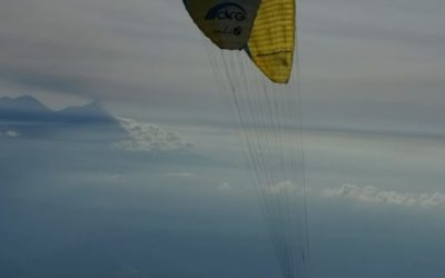 Impresionante vuelo sobre el volcán Atitlán