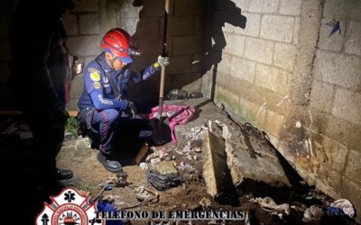 Localizan el cadáver de niña, el cual estaba enterrado en una vivienda en Villa Nueva