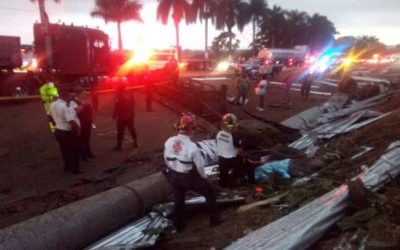 Trágico accidente en autopista Palín