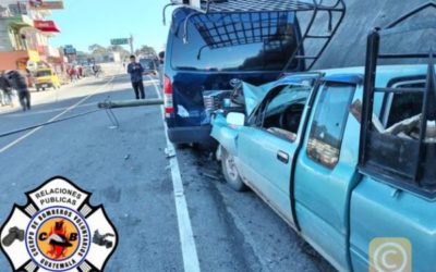 Colisión vehicular en la ruta Interamericana deja tres heridos