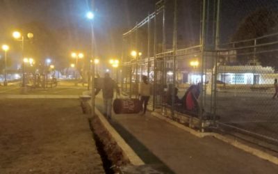 Vecinos limpian El Calvario luego de feria del Primer Viernes de Cuaresma