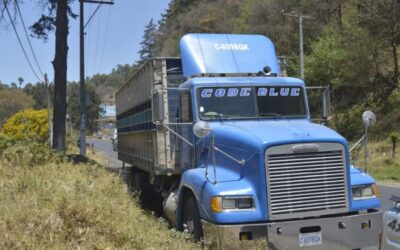 Abandonan en Quetzaltenango camión robado en la ruta entre Escuintla y El Quiché