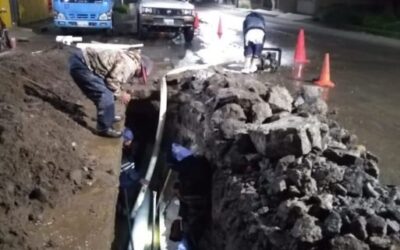 EMAX trabaja hasta la madrugada para reparar fuga