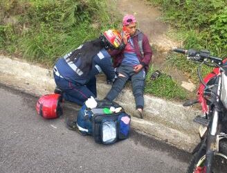 Motorista arrollado en la ruta Interamericana