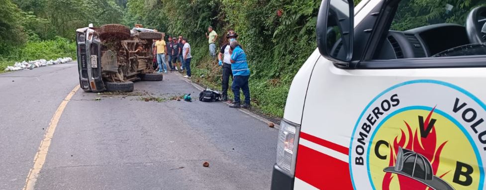 VEHÍCULO VOLCADO