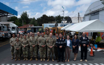 Fuerza de Tarea del Ejército de EE. UU. visita Guatemala para conocer acciones de CONRED