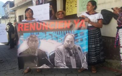 En Sololá exigen la renuncia de Consuelo Porras, Rafael Curruchiche y Fredy Orellana