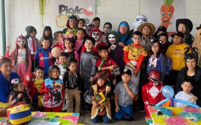 Grupo de scout celebra el Día del Niño