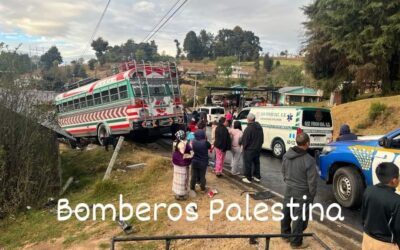Múltiple colisión en la ruta entre Quetzaltenango y San Marcos