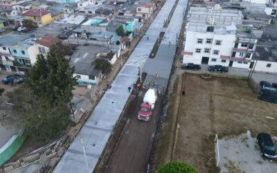 Finaliza aplicación de pavimento en la 24 avenida, zona 3 de Quetzaltenango