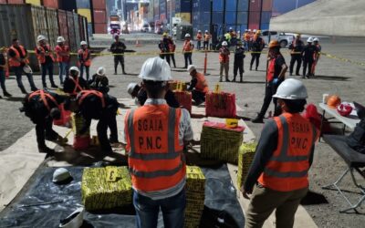 PNC incauta 525 paquetes con cocaína en Puerto Quetzal, Escuintla
