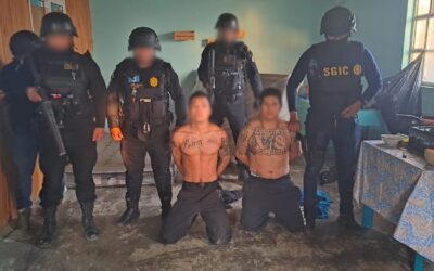 Mareros del barrio 18 capturados en Xela