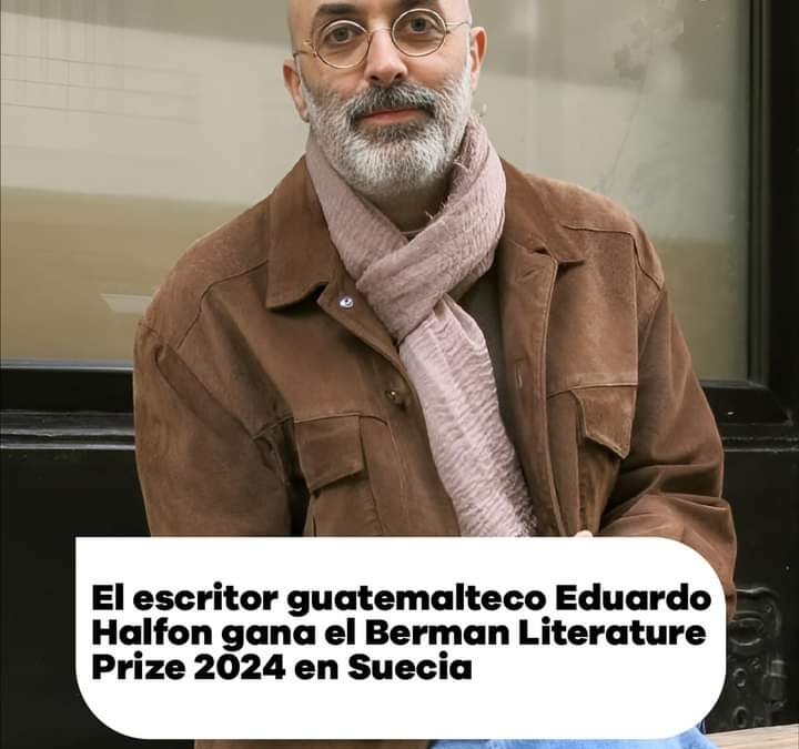 Escritor guatemalteco, Eduardo Halfon, gana certamen «Berman Literature Prize 2024»