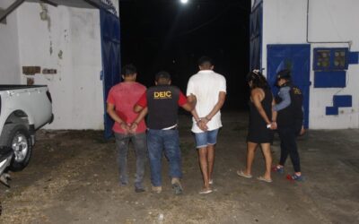 Mujer fingió su secuestro, PNC la capturó junto a dos hombres, según reporte policial