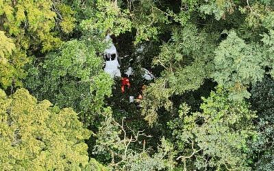 Localizan avioneta en faldas del volcán de Agua